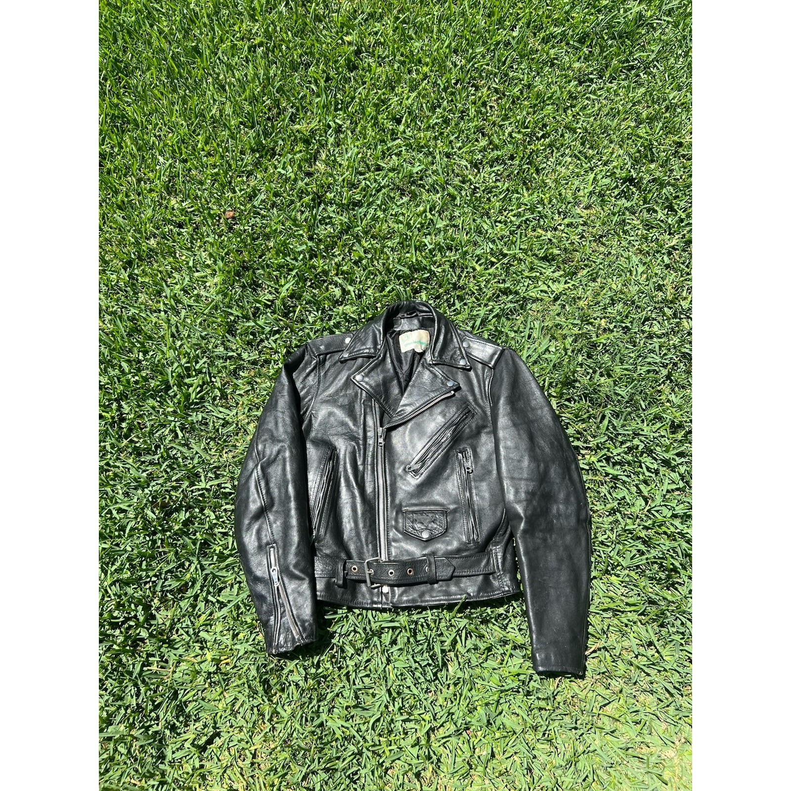 Vintage Motorcycle Jacket, Gino's Leather, Size 38 1970's-80's